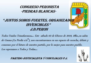 Congreso del Peronismo en Piedras Blancas