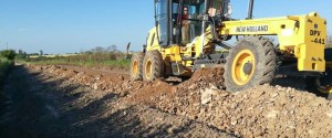 Trabajos en caminos y accesos.