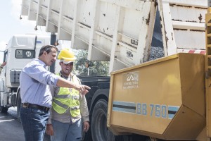 Avanzan los trabajos en el acceso a la ciudad.