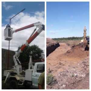 Trabajos en el basural de Colonia Avellaneda