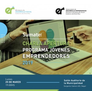 Charla de apertura Programa Jóvenes Emprendedores.