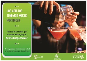 Campaña de concientización del consumo de alcohol en menores. 