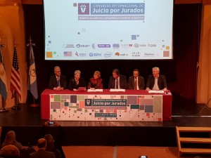 En el marco del V Congreso Internacional de Juicio por Jurados.