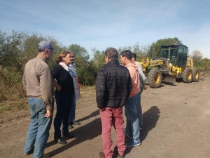 Benitez supervisó los trabajos