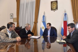 Bordet recibió  al presidente del frigorífico Las Camelias, Raúl Marsó.