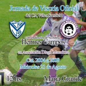 Prueba de jugadores en María Grande