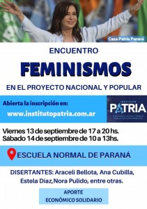 Charla sobre Feminismos en Paraná