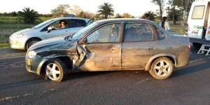 Accidente en el acceso a Pueblo Moreno
