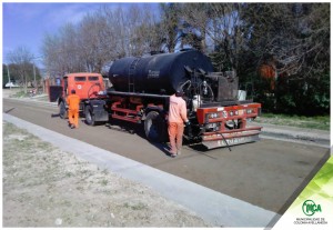Repavimentación de calle Jauretche