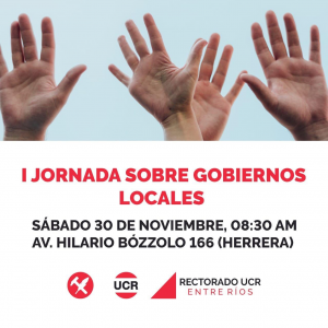 Primera Jornada sobre gobiernos locales.