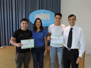 Entrega de certificados.