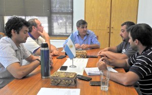 Palacios recibió a integrantes de la Comisión Directiva del CUAC.