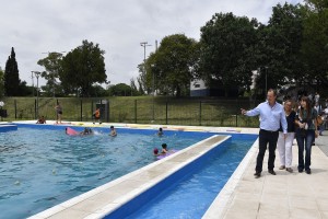 Bordet estuvo en el Parque Berduc