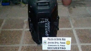 El parlante fue encontrado en El Pingo