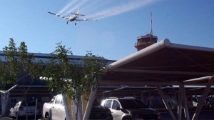 Federación Agraria Crespo ofrece maquinaria aérea para hacer desinfecciones.