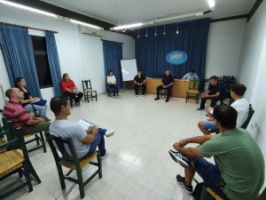 Reunión de Defensa Civil.