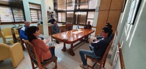 Reunión con albañiles