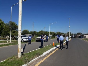 Controlan los accesos en María Grande