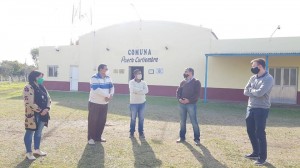 Palacios visitó días atrás, al Presidente de la junta de Gobierno de Puerto Curtiembre Ismael Cabaña.