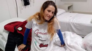 Yamila Ramírez, recibió un trasplante bipulmonar. 