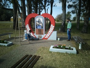 Restauración del monumento.