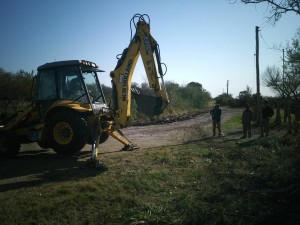 Mejoramiento en caminos rurales.
