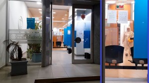 Desinfectaron sucursal del Banco Nación en Crespo. 