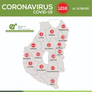 32 casos en el Departamento Paraná.