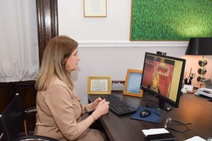 Romero dialogó con la intendente Landra