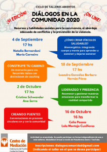 Ciclos de talleres online.