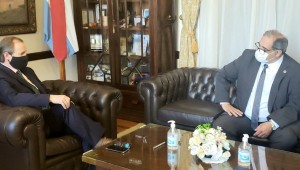 El presidente del STJ se reunió con el gobernador de la provincia. 