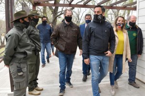 Bordet y Stratta, ambos con resultado positivo de Covid, estuvieron el pasado sábado en el Delta junto a Cabandié y el personal del Parque.