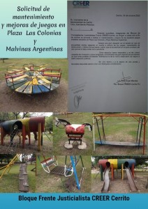 Solicitan mejoras en Plazas de Cerrito