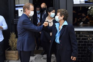 Bordet se reunió con la embajadora, Galit Ronen.