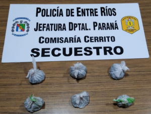 Secuestro de marihuana.