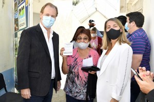 Bordet visitó el centro de salud Fleni, ubicado en Rincón de Nogoyá, en el departamento Victoria.