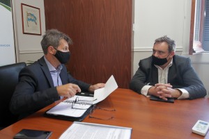 Richard, recibió al presidente municipal Exequiel Donda,