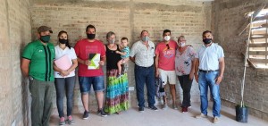 Entrega de viviendas.