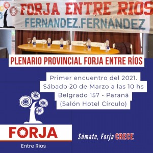 Plenario de FORJA.