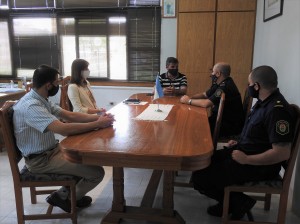 Palacios recibió al jefe y subjefe de Comisaría Cerrito