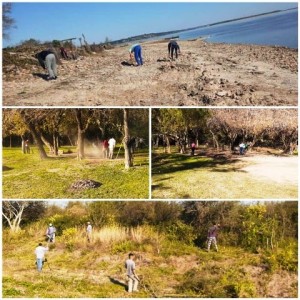 Trabajos en la costanera de Brugo