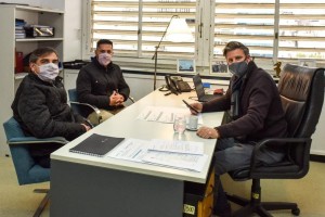 Toledo y Palacios junto al funcionario nacional