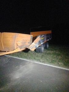 El acoplado que causó el accidente