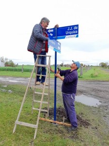 Colocan nomenclatura de calles en El Palenque