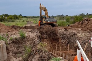 Con más del 47 por ciento de avance continúa la obra.