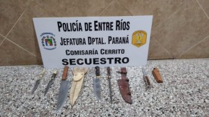 Resultado del allanamiento en Cerrito