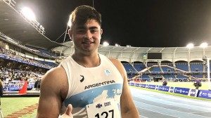 El oriundo de Cerrito logró un espectacular lanzamiento, que le valió el Oro.