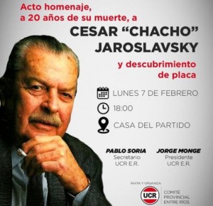 Lunes 7 de febrero en la casa provincial del partido.