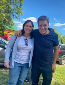 Lucía Varisco con Mannes.