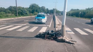 Accidente en la zona de “El Triangular”.